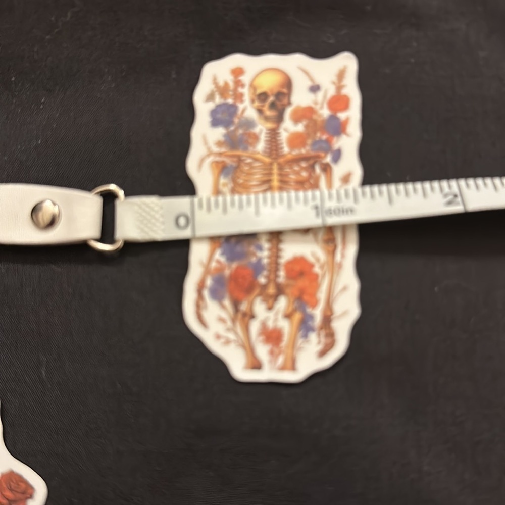 Floral skull stickers/decals - Picture 3 of 6
